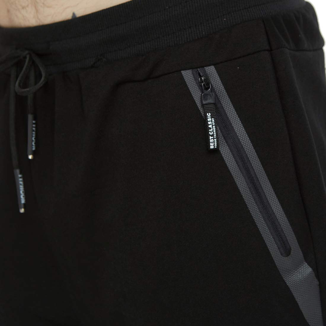 JustSun Jogging Homme Survetement Pantalons de Sport Coton Training Sportswear - fitnessterapy