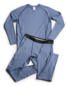LAPASA Ensemble de sous - Vêtements Thermiques Homme Haut Manches Longues et Pantalon Sports & Activités Extérieures M53 - fitnessterapy