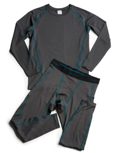 LAPASA Ensemble de sous - Vêtements Thermiques Homme Haut Manches Longues et Pantalon Sports & Activités Extérieures M53 - fitnessterapy