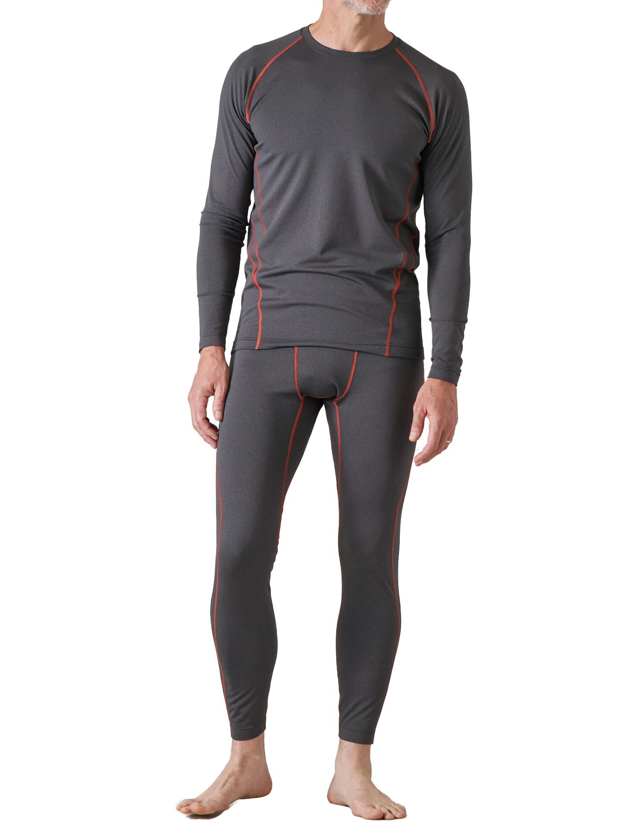 LAPASA Ensemble de sous - Vêtements Thermiques Homme Haut Manches Longues et Pantalon Sports & Activités Extérieures M53 - fitnessterapy