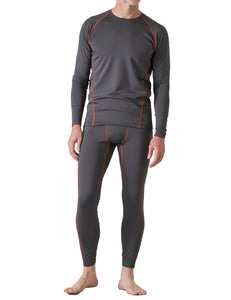 LAPASA Ensemble de sous - Vêtements Thermiques Homme Haut Manches Longues et Pantalon Sports & Activités Extérieures M53 - fitnessterapy