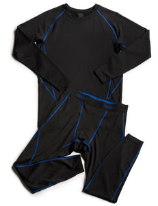 LAPASA Ensemble de sous - Vêtements Thermiques Homme Haut Manches Longues et Pantalon Sports & Activités Extérieures M53 - fitnessterapy