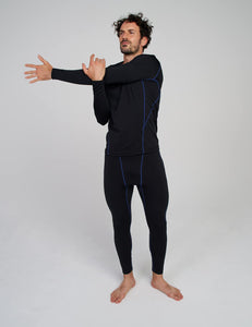 LAPASA Ensemble de sous - Vêtements Thermiques Homme Haut Manches Longues et Pantalon Sports & Activités Extérieures M53 - fitnessterapy