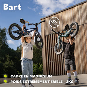 lionelo Bart Air Draisienne Vélo d'équilibre Cadre léger sans soudures, de 2 Ans jusqu'à 30 kg Roues gonflées Guidon et Selles réglables en Hauteur Poids 3,8 kg (Green Forest) - fitnessterapy