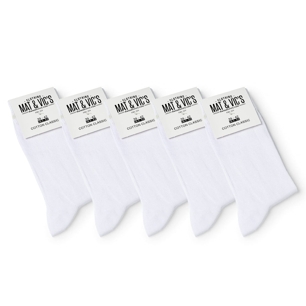 Lot de Chaussettes Homme Coton de Mat & Vic’s, 5 ou 10 paire Chaussette Homme Classiques Mens Socks Homme Confortables Respirantes OEKO - TEX 100 35 36 37 38 39 40 41 42 43 44 45 46 47 48 49 50 - fitnessterapy