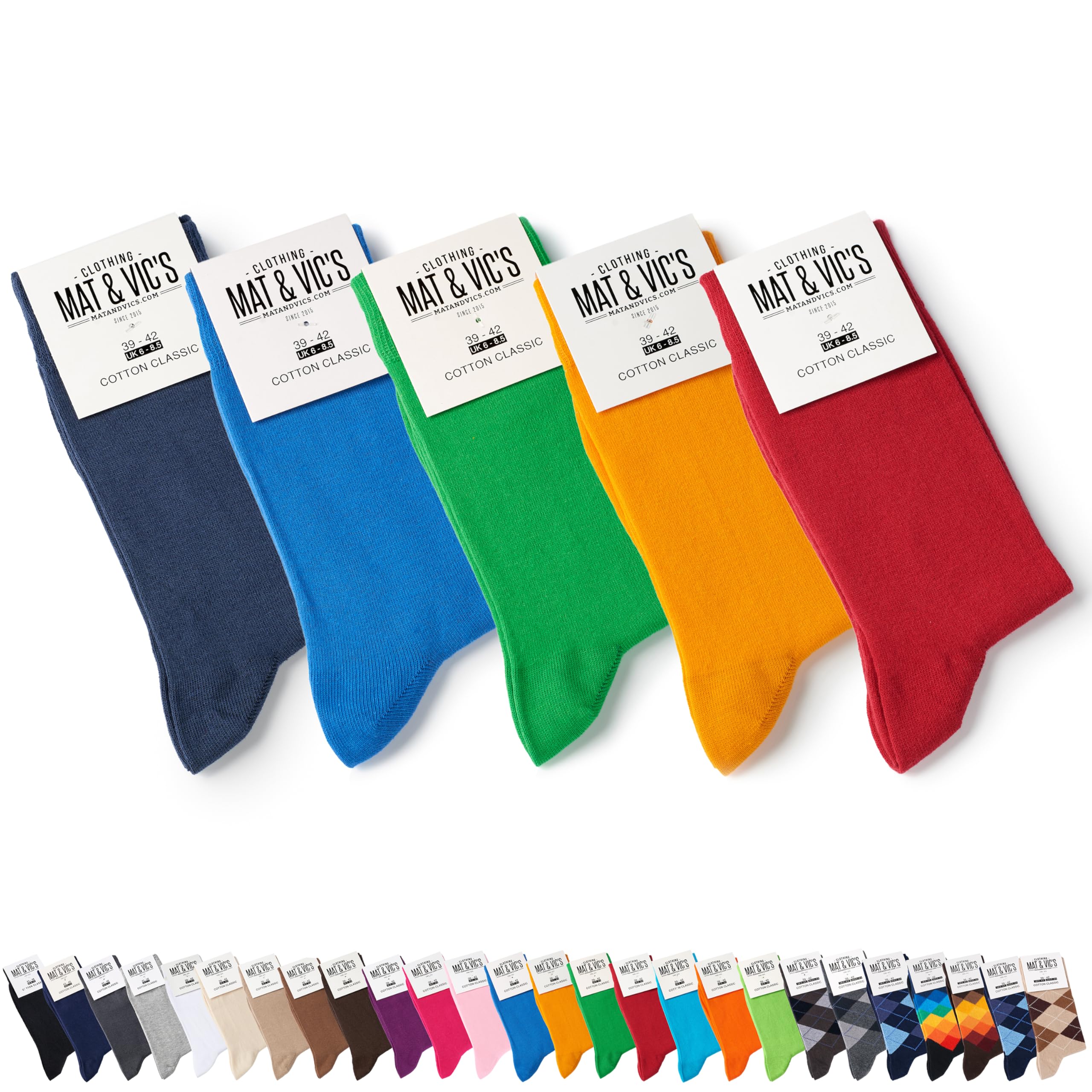 Lot de Chaussettes Homme Coton de Mat & Vic’s, 5 ou 10 paire Chaussette Homme Classiques Mens Socks Homme Confortables Respirantes OEKO - TEX 100 35 36 37 38 39 40 41 42 43 44 45 46 47 48 49 50 - fitnessterapy