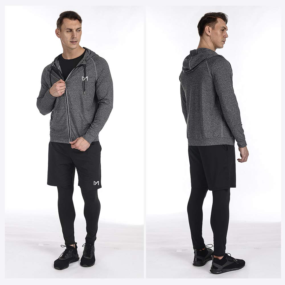 MEETYOO Tee Shirt Compression Homme, Legging Sport Short Fitness T Shirt Manches Courtes Collant Gym Running Vetement pour Jogging Musculation - fitnessterapy