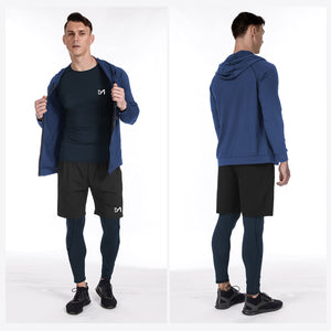 MEETYOO Tee Shirt Compression Homme, Legging Sport Short Fitness T Shirt Manches Courtes Collant Gym Running Vetement pour Jogging Musculation - fitnessterapy