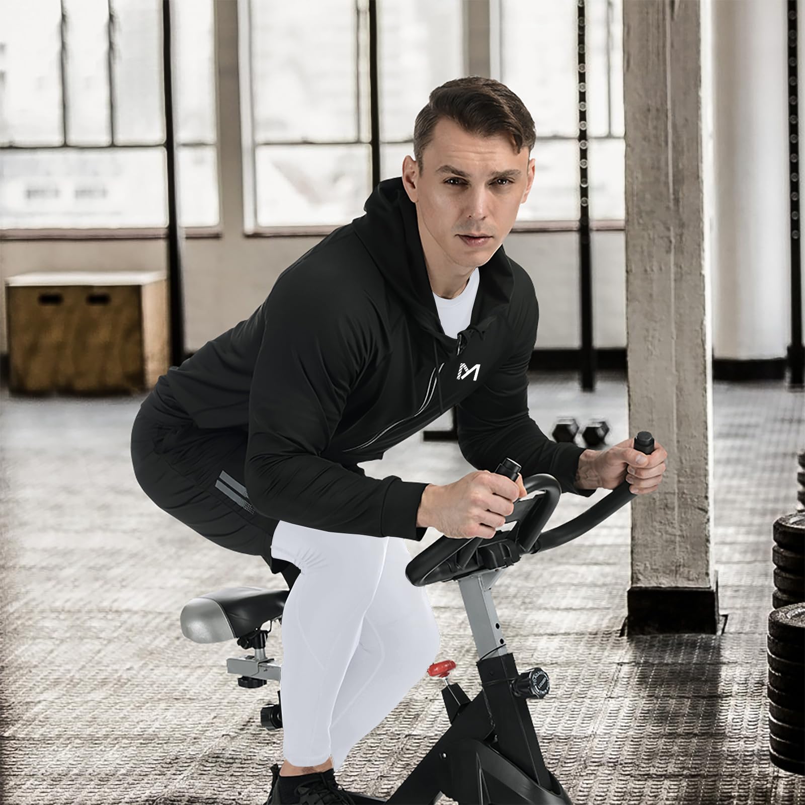 MEETYOO Tee Shirt Compression Homme, Legging Sport Short Fitness T Shirt Manches Courtes Collant Gym Running Vetement pour Jogging Musculation - fitnessterapy