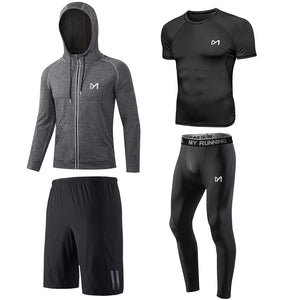 MEETYOO Tee Shirt Compression Homme, Legging Sport Short Fitness T Shirt Manches Courtes Collant Gym Running Vetement pour Jogging Musculation - fitnessterapy