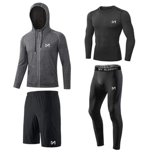 MEETYOO Tee Shirt Compression Homme, Legging Sport Short Fitness T Shirt Manches Courtes Collant Gym Running Vetement pour Jogging Musculation - fitnessterapy