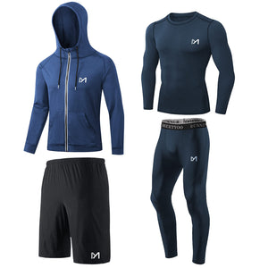 MEETYOO Tee Shirt Compression Homme, Legging Sport Short Fitness T Shirt Manches Courtes Collant Gym Running Vetement pour Jogging Musculation - fitnessterapy