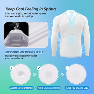 MEETYOO Tee Shirt Compression Homme Manche Longue, Baselayer Maillot Running Vetement Fitness pour Sports Jogging Musculation - fitnessterapy