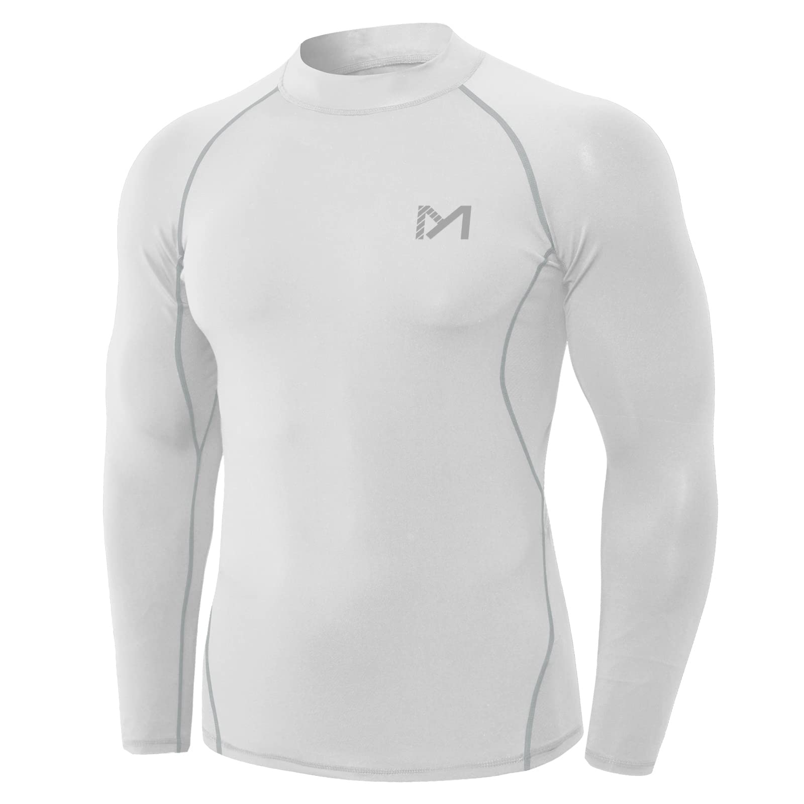 MEETYOO Tee Shirt Compression Homme Manche Longue, Baselayer Maillot Running Vetement Fitness pour Sports Jogging Musculation - fitnessterapy