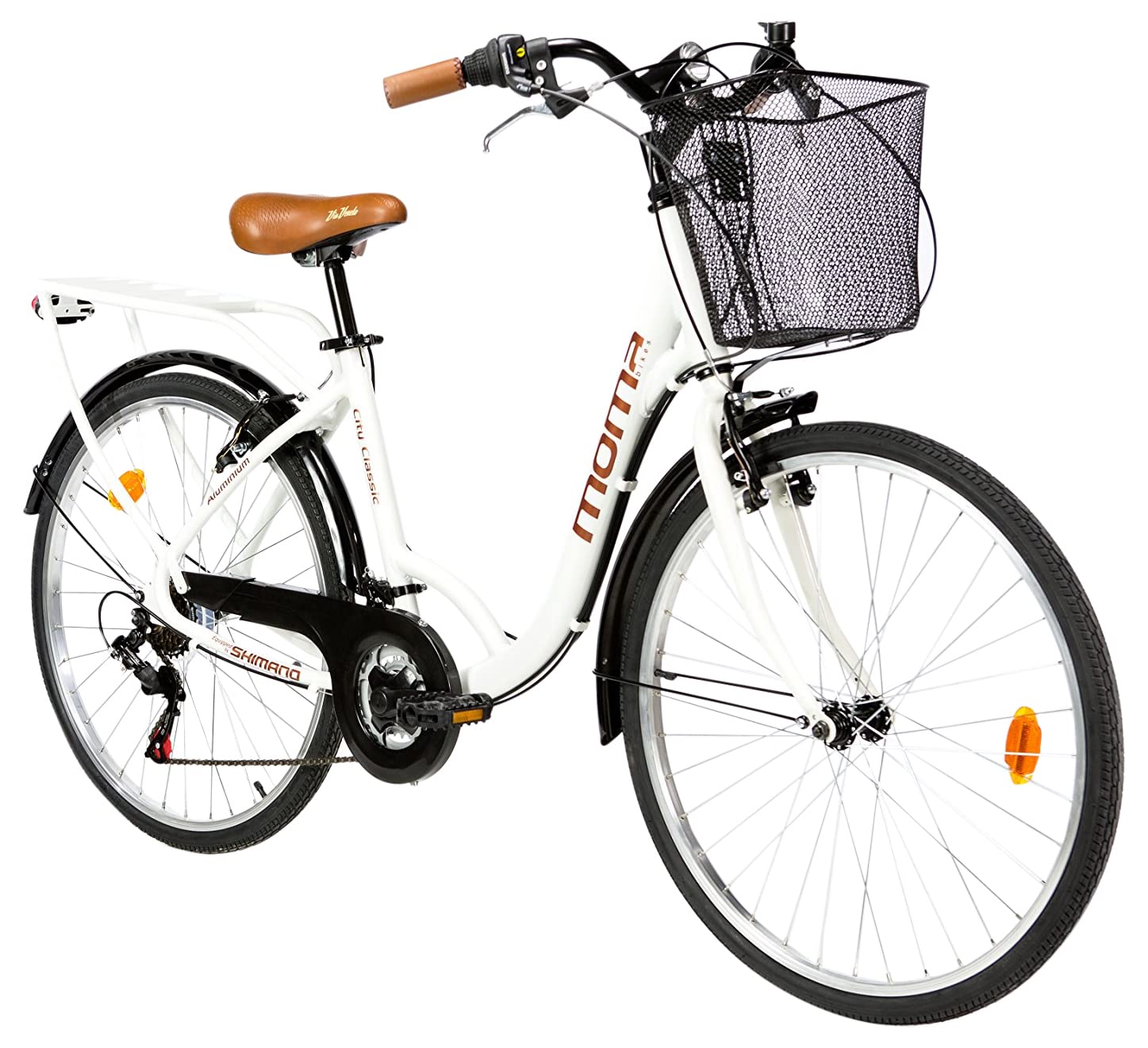 moma bikes, Vélo de Ville City Classic 26", Aluminium Shimano 18V - fitnessterapy