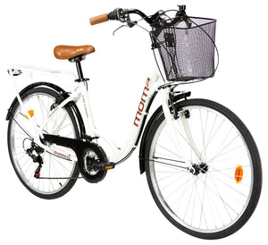 moma bikes, Vélo de Ville City Classic 26", Aluminium Shimano 18V - fitnessterapy