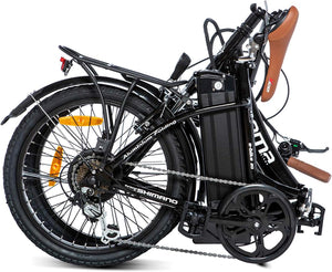 moma bikes Vélo Electrique VAE Pliant De Ville, E - 20.2", Aluminium, Shimano 7V, Bat. ION Lithium 36V 16Ah - fitnessterapy