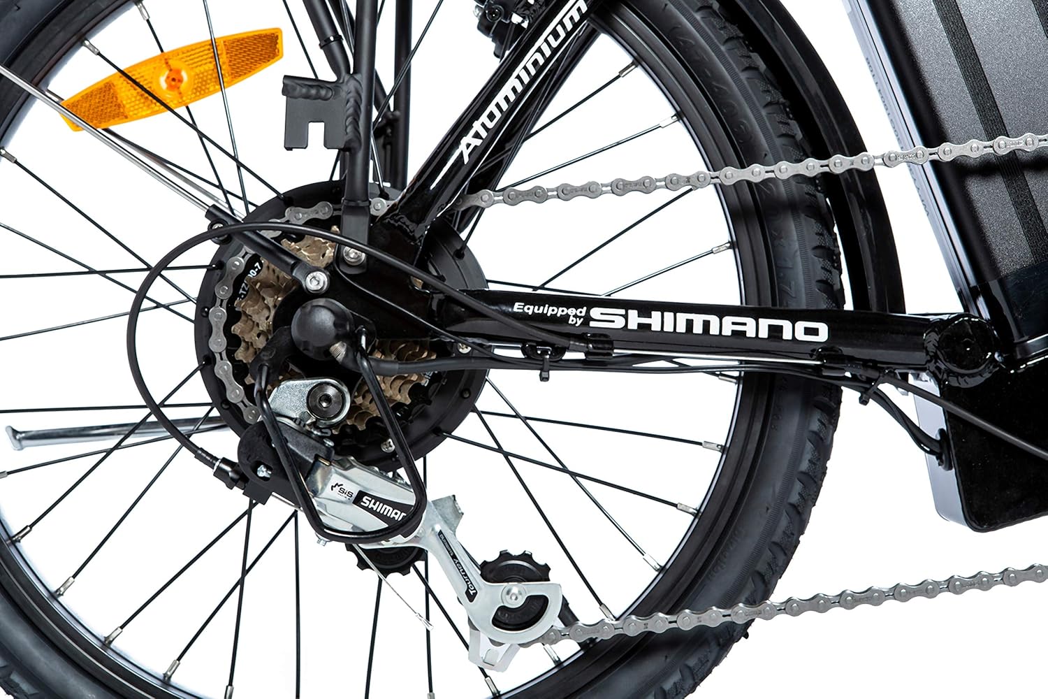 moma bikes Vélo Electrique VAE Pliant De Ville, E - 20.2", Aluminium, Shimano 7V, Bat. ION Lithium 36V 16Ah - fitnessterapy