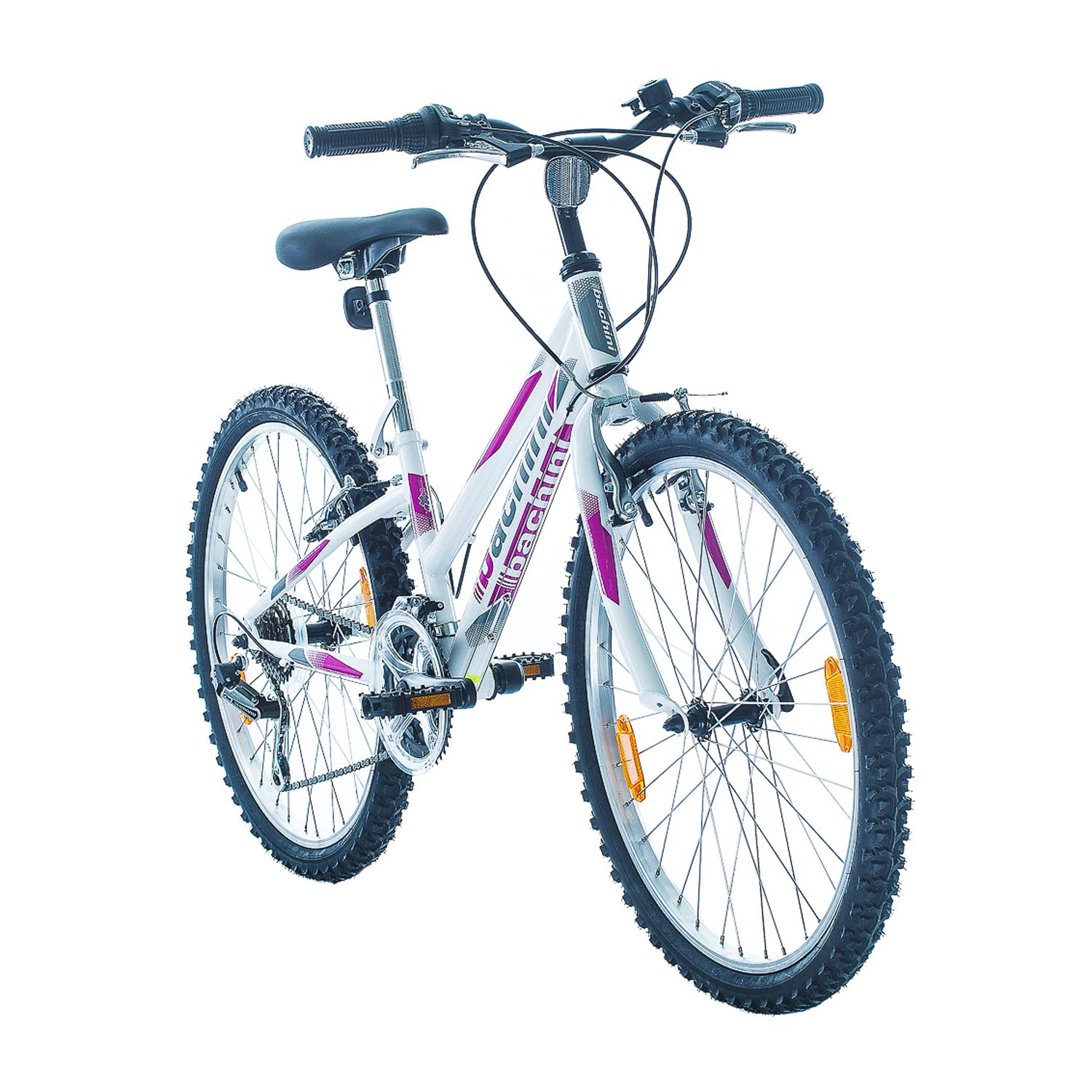 Multibrand Distribution Probike Adventure 24 Pouces VTT 18 Vélos Filles et Garçons, Convient de 130 - 155 cm - fitnessterapy