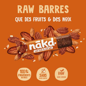Nākd. Myrtilles | Raw Barres de Fruits et Noix | 100% D'ingrédients Naturels | Sans Sucre Ajoutés | Vegan | 18 x 35g - fitnessterapy