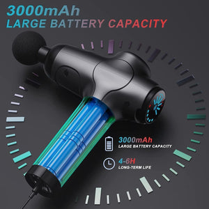 Pistolet de Massage Musculaire,Cotsoco Massage Gun à Percussion des tissus profonds pour les Athlètes,Masseur de Sport électrique Portable Super Silencieux avec 12 têtes de Massage (Noir) - fitnessterapy