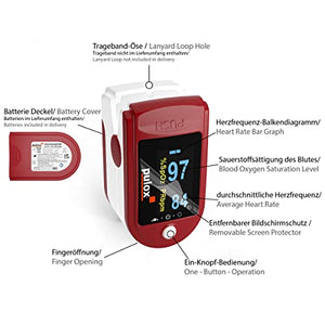 PULOX PO - 200 Solo Oxymètre de pouls pour mesurer le pouls et la saturation en oxygène sur le doigt - fitnessterapy