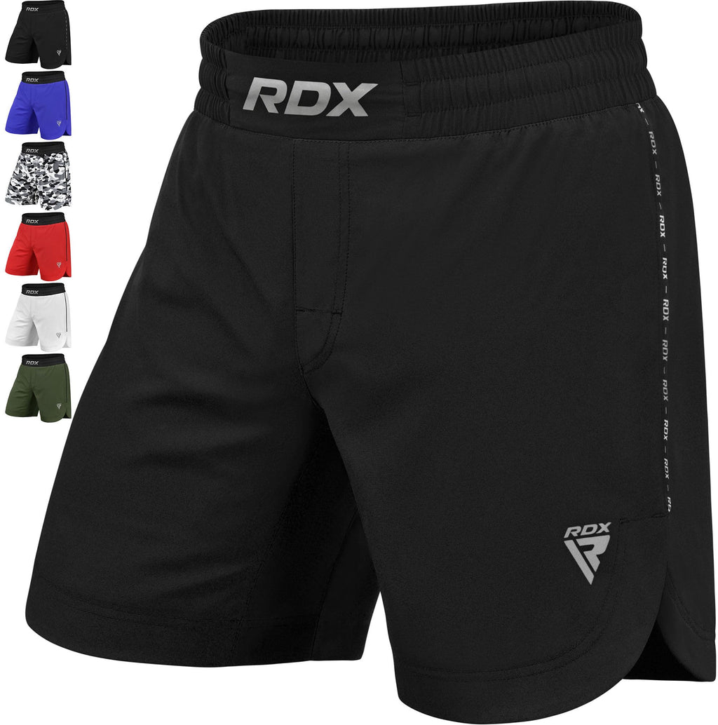 RDX MMA Short pour d'Entraînement et Kick Boxe - Parfait Grappling, Sparring, Arts Martiaux, Cage Fight - Shorts pour BJJ, Muay Thai, Fitness Musculation et Sports de Combat - fitnessterapy