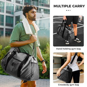 Rieeyrslza Sac de Sport avec Compartiment Chaussures Grande Sac de Sport Sacs de Voyage - fitnessterapy