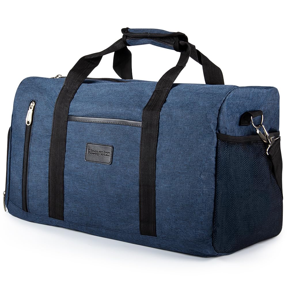Rieeyrslza Sac de Sport avec Compartiment Chaussures Grande Sac de Sport Sacs de Voyage - fitnessterapy