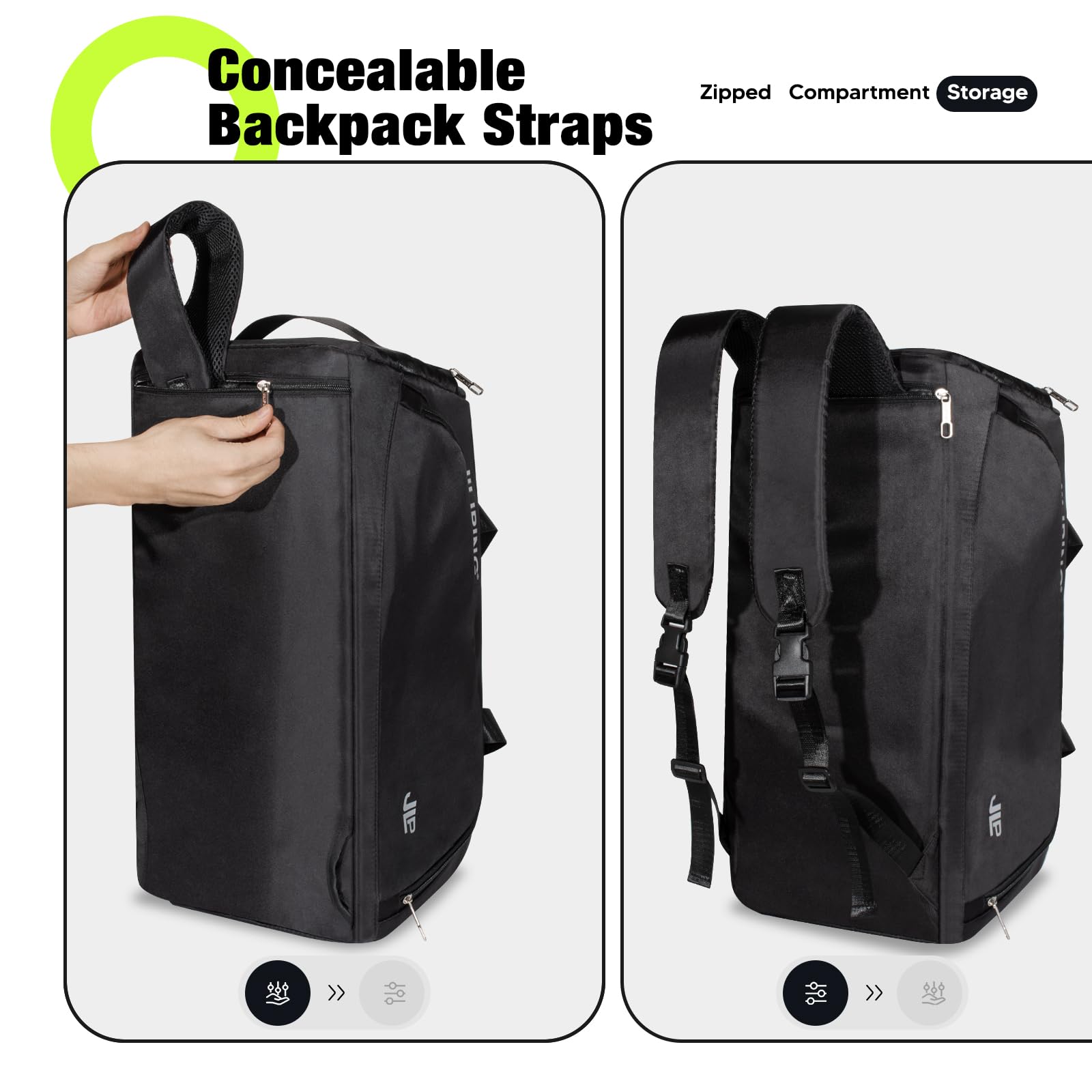 Rieeyrslza Sac de Sport avec Compartiment Chaussures Grande Sac de Sport Sacs de Voyage - fitnessterapy