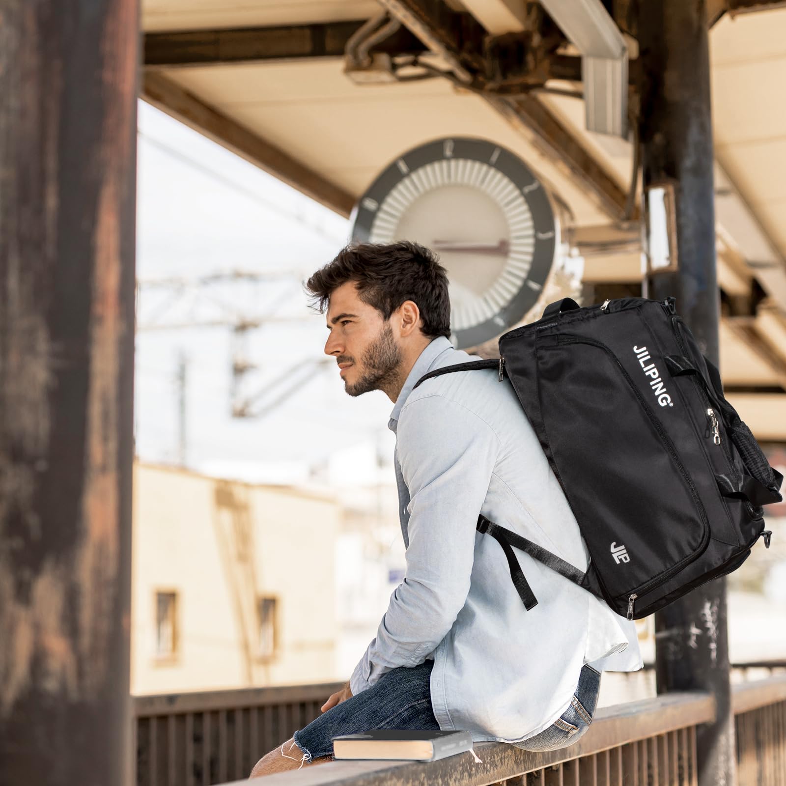 Rieeyrslza Sac de Sport avec Compartiment Chaussures Grande Sac de Sport Sacs de Voyage - fitnessterapy