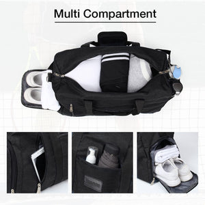 Rieeyrslza Sac de Sport avec Compartiment Chaussures Grande Sac de Sport Sacs de Voyage - fitnessterapy