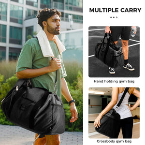 Rieeyrslza Sac de Sport avec Compartiment Chaussures Grande Sac de Sport Sacs de Voyage - fitnessterapy