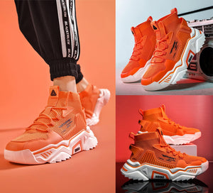 SANNAX Homme Baskets Chaussures Running Sport Sneakers Montante Sneakers Décontractée Mesh Gym Outdoor Trail Elastique Tennis Training Jogging Walking - fitnessterapy