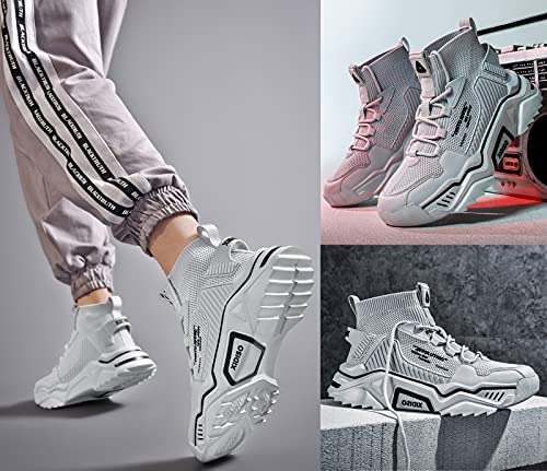 SANNAX Homme Baskets Chaussures Running Sport Sneakers Montante Sneakers Décontractée Mesh Gym Outdoor Trail Elastique Tennis Training Jogging Walking - fitnessterapy