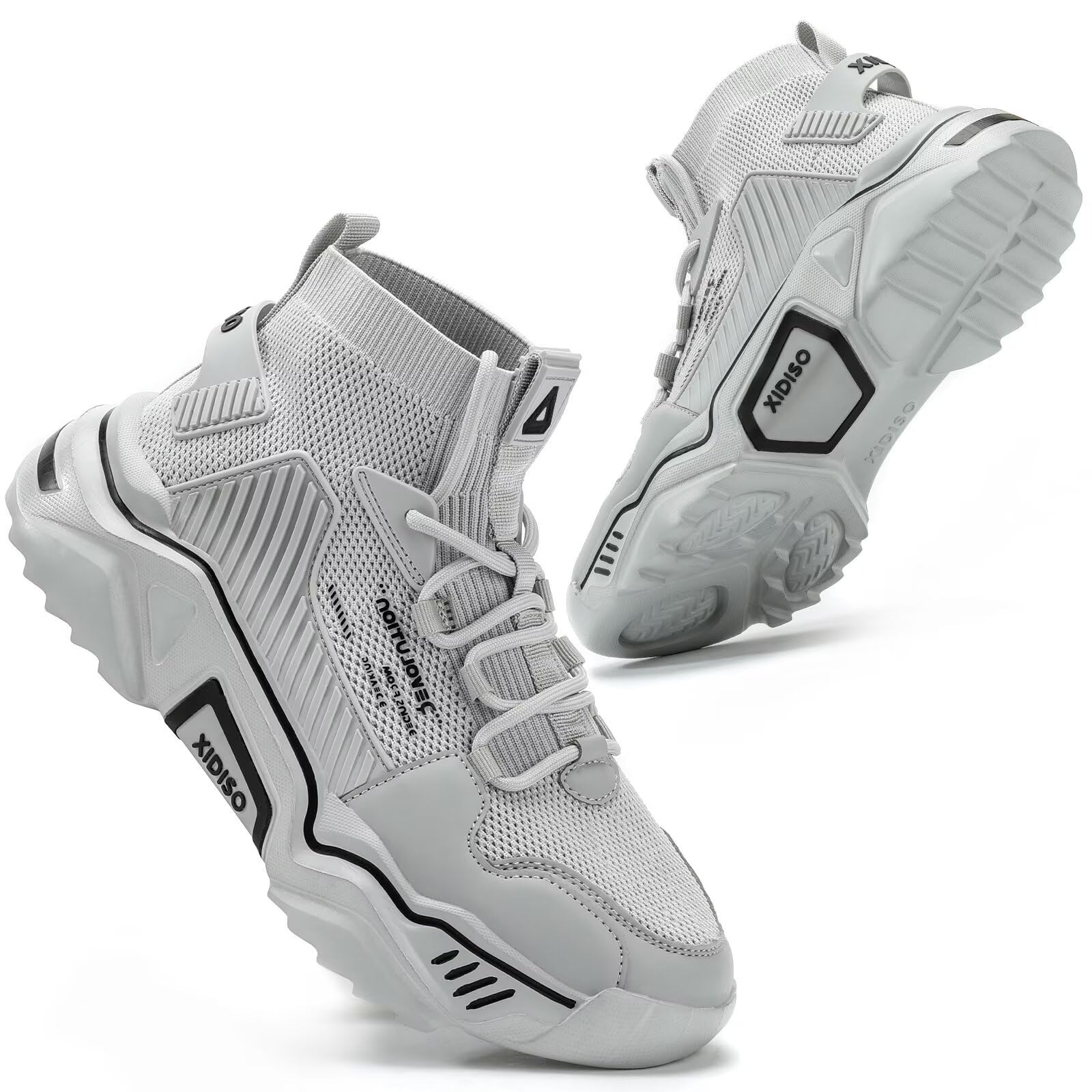 SANNAX Homme Baskets Chaussures Running Sport Sneakers Montante Sneakers Décontractée Mesh Gym Outdoor Trail Elastique Tennis Training Jogging Walking - fitnessterapy