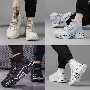 SANNAX Homme Baskets Chaussures Running Sport Sneakers Montante Sneakers Décontractée Mesh Gym Outdoor Trail Elastique Tennis Training Jogging Walking - fitnessterapy