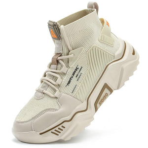 SANNAX Homme Baskets Chaussures Running Sport Sneakers Montante Sneakers Décontractée Mesh Gym Outdoor Trail Elastique Tennis Training Jogging Walking - fitnessterapy