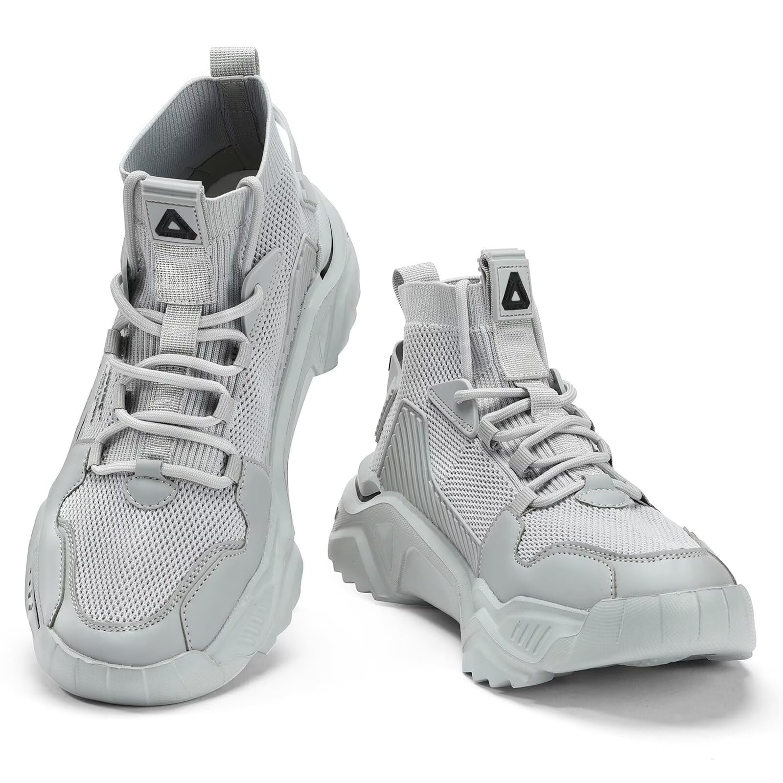 SANNAX Homme Baskets Chaussures Running Sport Sneakers Montante Sneakers Décontractée Mesh Gym Outdoor Trail Elastique Tennis Training Jogging Walking - fitnessterapy