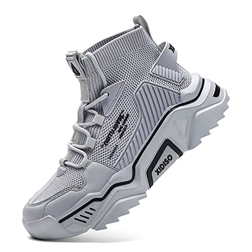 SANNAX Homme Baskets Chaussures Running Sport Sneakers Montante Sneakers Décontractée Mesh Gym Outdoor Trail Elastique Tennis Training Jogging Walking - fitnessterapy
