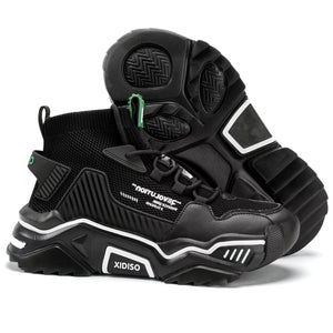 SANNAX Homme Baskets Chaussures Running Sport Sneakers Montante Sneakers Décontractée Mesh Gym Outdoor Trail Elastique Tennis Training Jogging Walking - fitnessterapy