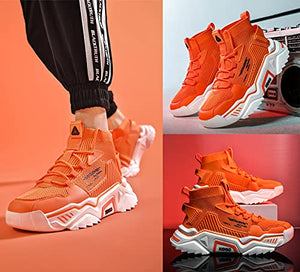 SANNAX Homme Baskets Chaussures Running Sport Sneakers Montante Sneakers Décontractée Mesh Gym Outdoor Trail Elastique Tennis Training Jogging Walking - fitnessterapy