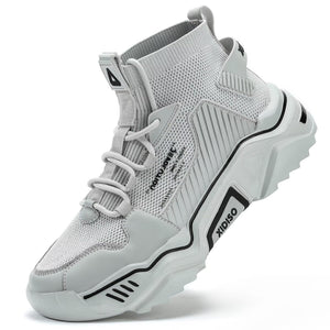 SANNAX Homme Baskets Chaussures Running Sport Sneakers Montante Sneakers Décontractée Mesh Gym Outdoor Trail Elastique Tennis Training Jogging Walking - fitnessterapy