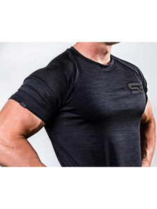 Satire Gym - T-Shirt Slim Fit Homme pour Fitness – T-Shirt de Musculation Homme pour la Gym et Le Fitness - fitnessterapy