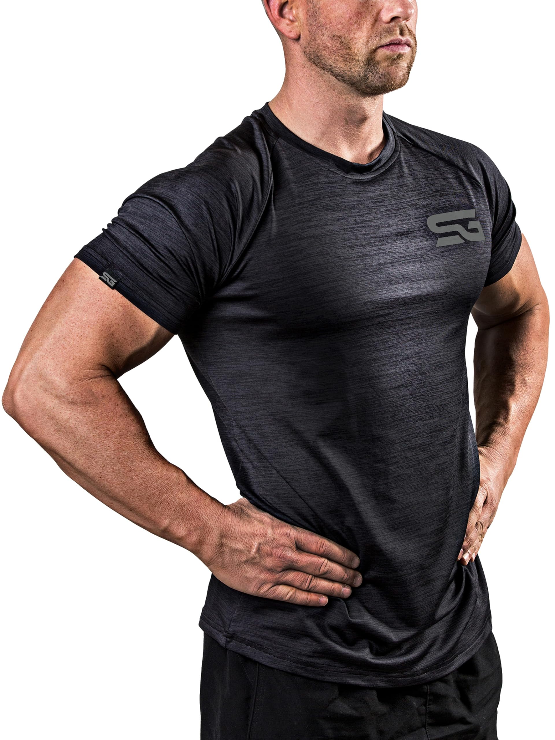Satire Gym - T-Shirt Slim Fit Homme pour Fitness – T-Shirt de Musculation Homme pour la Gym et Le Fitness - fitnessterapy
