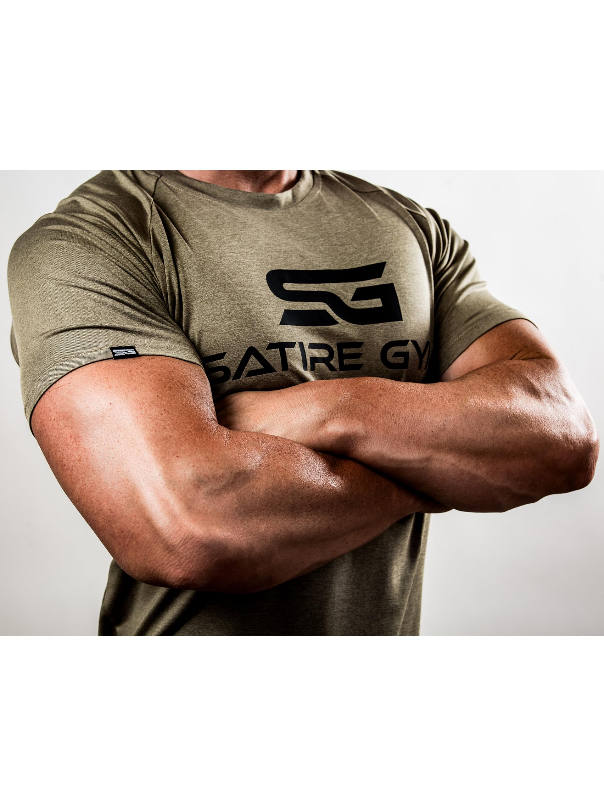 Satire Gym - T-Shirt Slim Fit Homme pour Fitness – T-Shirt de Musculation Homme pour la Gym et Le Fitness - fitnessterapy