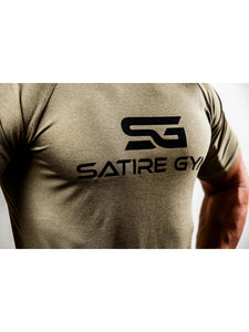 Satire Gym - T-Shirt Slim Fit Homme pour Fitness – T-Shirt de Musculation Homme pour la Gym et Le Fitness - fitnessterapy