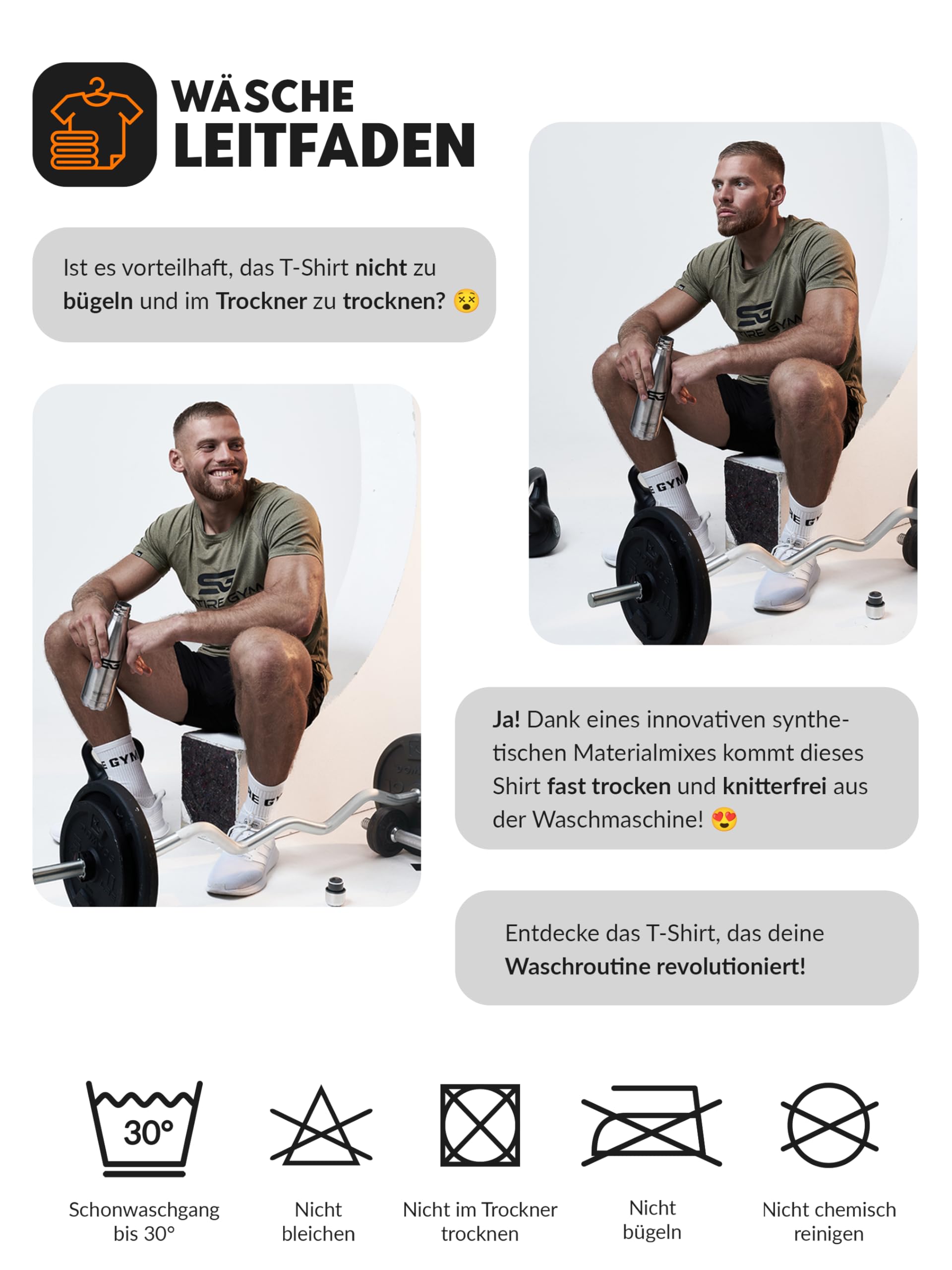 Satire Gym - T-Shirt Slim Fit Homme pour Fitness – T-Shirt de Musculation Homme pour la Gym et Le Fitness - fitnessterapy