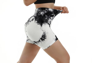 Scrunch Butt Short de Sport Femmes - 3 Paquets Short de Cyclisme Court Short de Yoga à Taille Haute Short de Gym Opaque sans Couture Collants Shorts - fitnessterapy