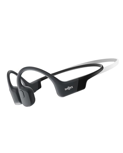 SHOKZ OpenRun Casque à Conduction osseuse, écouteurs Bluetooth Oreilles Libres pour Le Sport avec Micro, Casque sans Fil étanche IP67, 8 Heures d'autonomie, USB - C, Bandeau de Sport, Noir - fitnessterapy